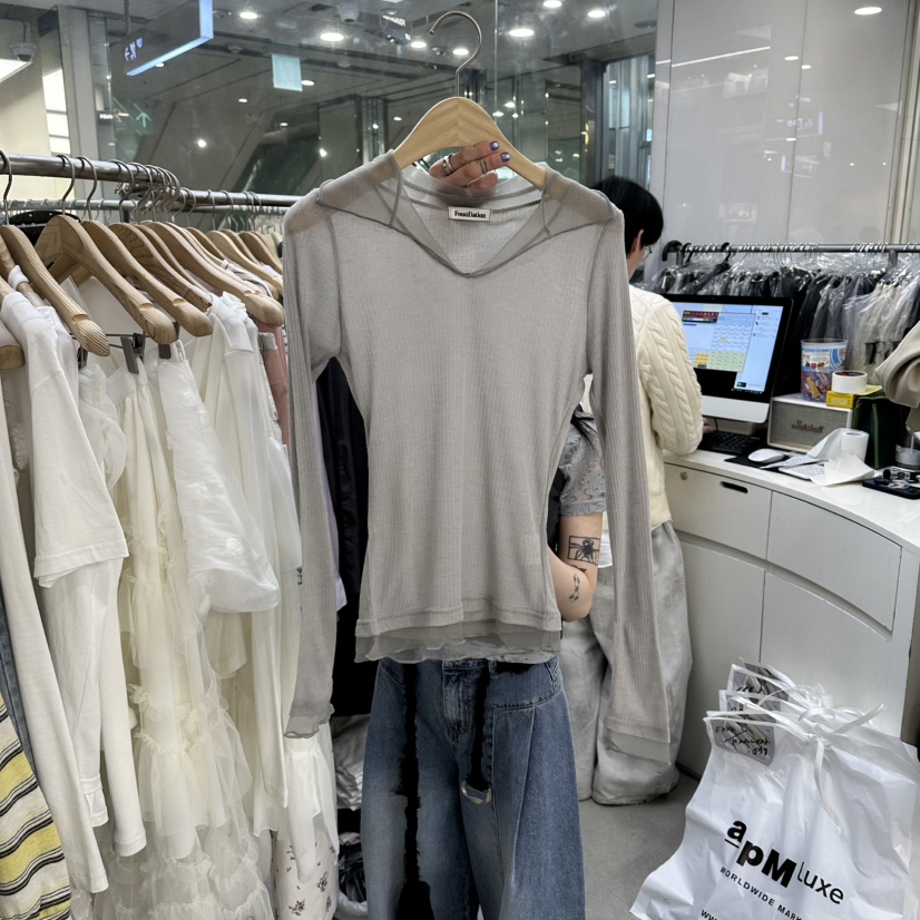 FOUNDATION韓國直郵女士新品人氣職業26春夏休閑熱賣針織衫FOUNDATION針織衫圖色2