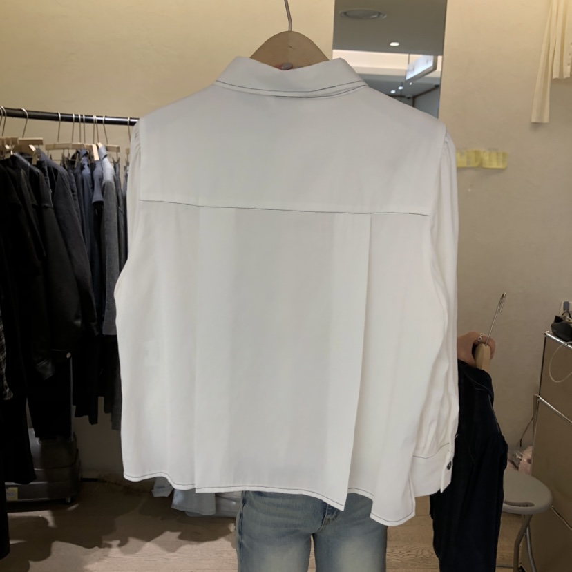 W AND J韓國直郵實拍女裝新款休閑26春夏職業襯衫蕾絲衫W AND J襯衫/蕾絲衫