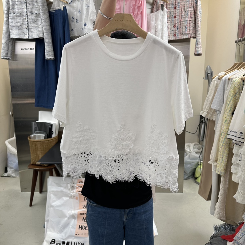 CORNER韓國東大門代購女士新款時尚26春夏職業熱賣推薦T恤CORNER.302T恤圖色1