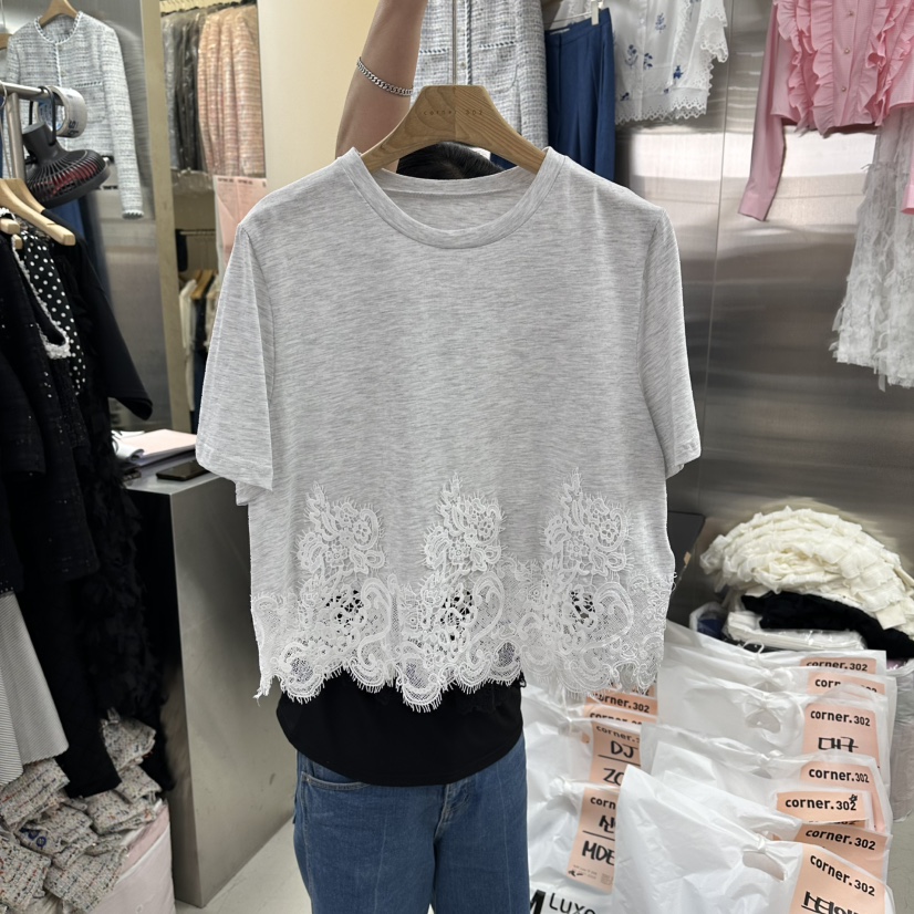 CORNER韓國東大門代購女士新款時尚26春夏職業熱賣推薦T恤CORNER.302T恤圖色2