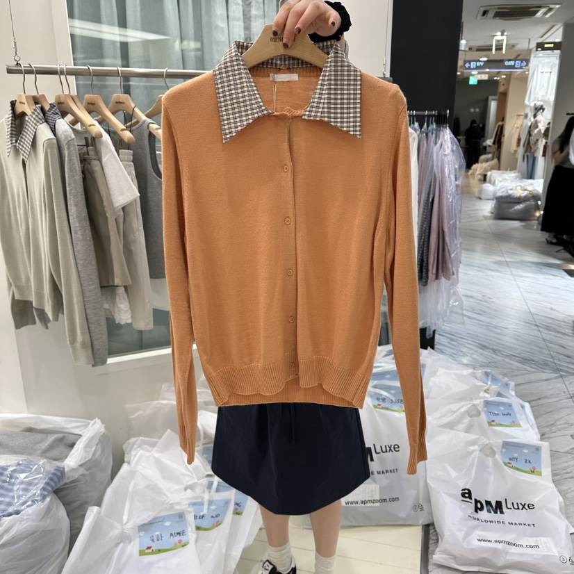 OURMOMENT韓國代購女士新款時尚熱賣26春夏休閑推薦針織衫OURMOMENT針織衫圖色1