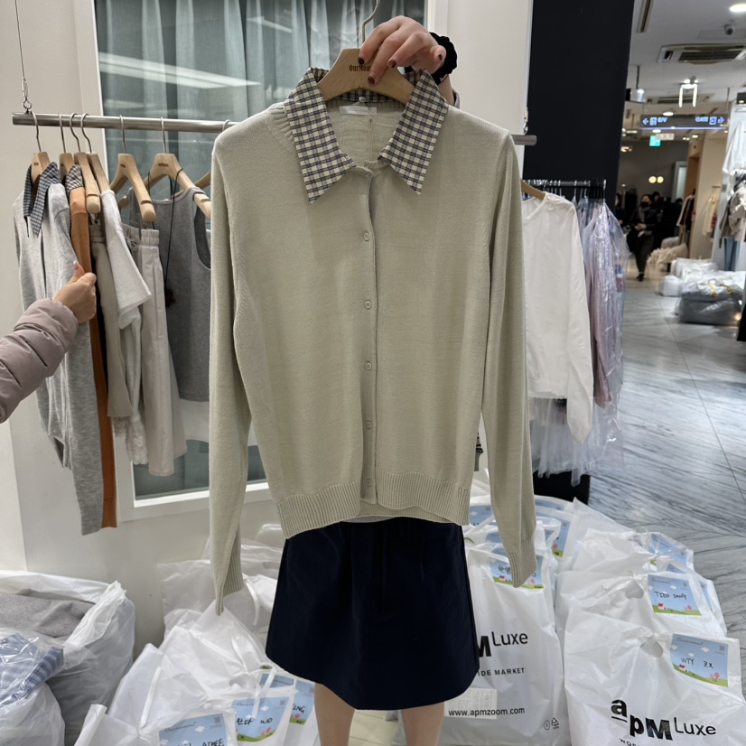 OURMOMENT韓國代購女士新款時尚熱賣26春夏休閑推薦針織衫OURMOMENT針織衫圖色2