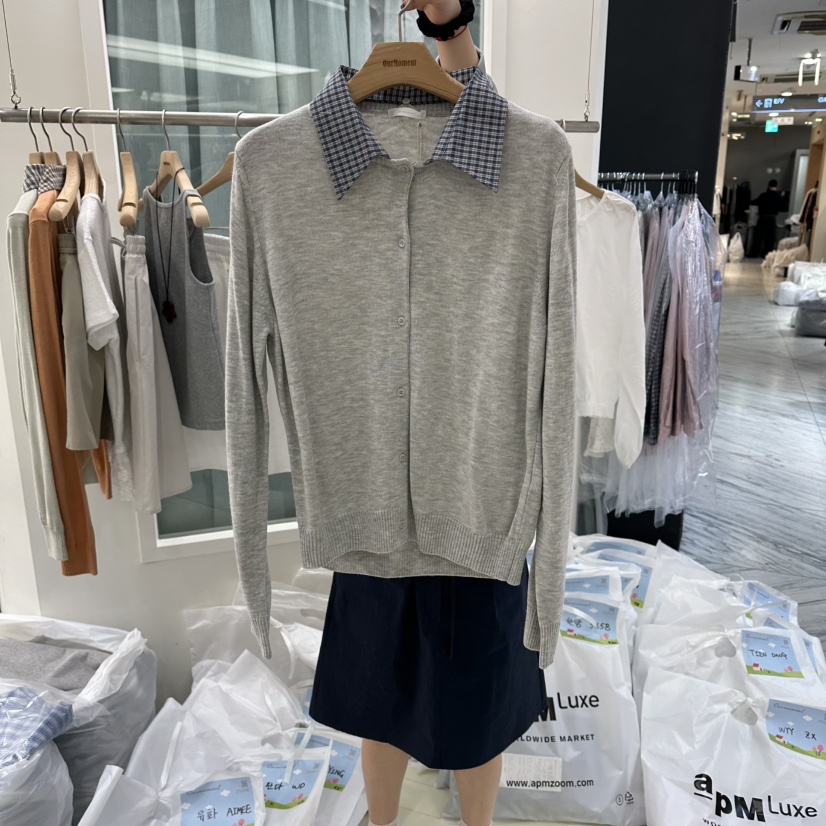 OURMOMENT韓國代購女士新款時尚熱賣26春夏休閑推薦針織衫OURMOMENT針織衫圖色3