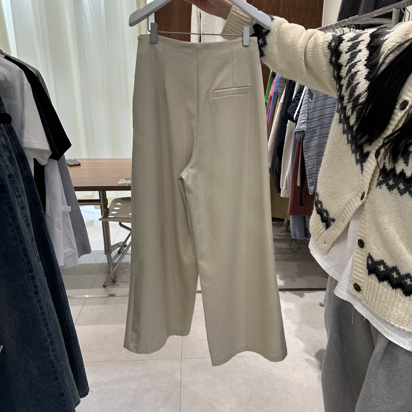 BUCKLE韓國東大門直郵女士新品26春夏熱賣休閑職業休閑褲BUCKLE休閑褲