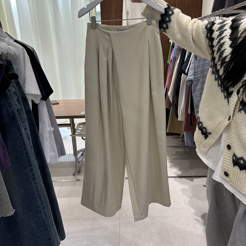 BUCKLE韓國東大門直郵女士新品26春夏熱賣休閑職業休閑褲BUCKLE休閑褲圖色1