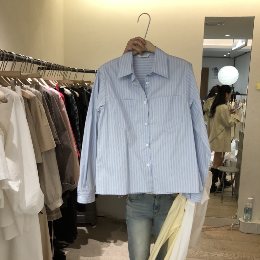 W AND J韓國代購女士新品時尚熱賣職業推薦人氣襯衫蕾絲衫W AND J襯衫/蕾絲衫圖色1