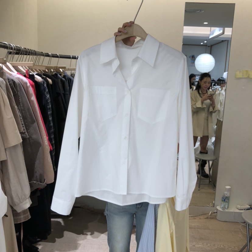 W AND J韓國代購女士新品時尚熱賣職業推薦人氣襯衫蕾絲衫W AND J襯衫/蕾絲衫圖色3