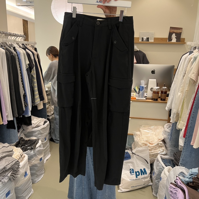 ARE韓國直郵女士新款休閑熱賣人氣推薦時尚職業休閑褲口袋ARE YOU/ARE休閑褲圖色2