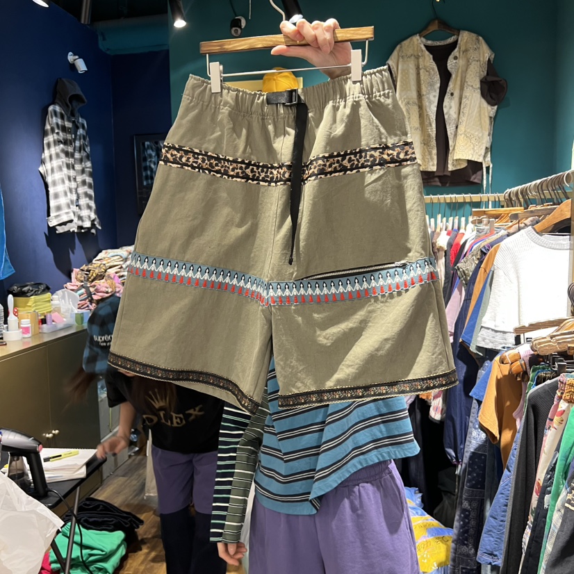 MERCI LINDA韓國東大門直郵女裝新品人氣職業26春夏短褲復古MERCI LINDA短褲圖色1