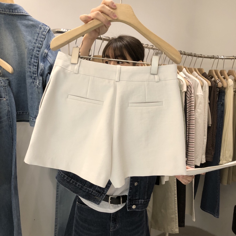 PHILO韓國直郵實拍女士新款時尚26春夏熱賣人氣職業短褲紐扣PHILO短褲