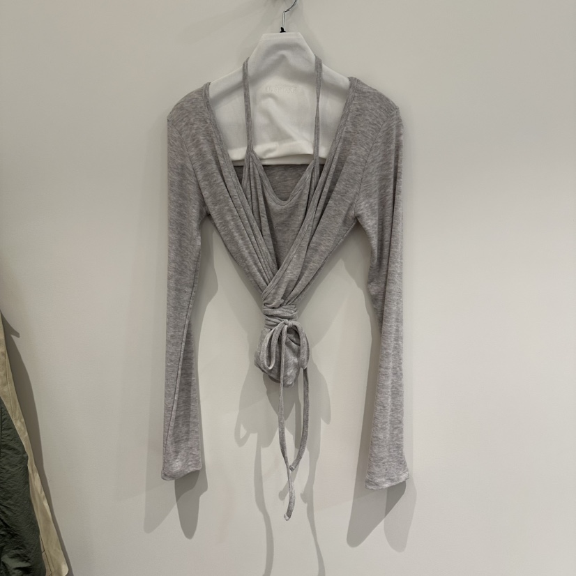 OVERTAKE韓國直郵女士新品26春夏推薦職業時尚針織衫假兩件OVERTAKE針織衫圖色3