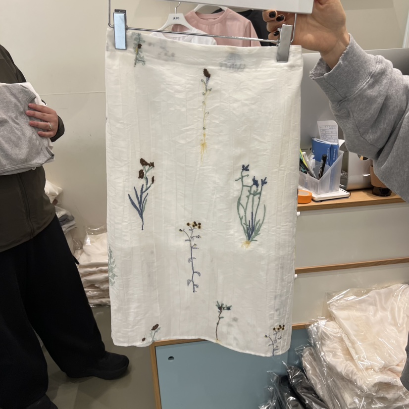 ARE韓國直郵實拍女裝新品推薦人氣熱賣26春夏半身裙中短裙天絲ARE YOU/ARE半身裙/中短裙圖色1