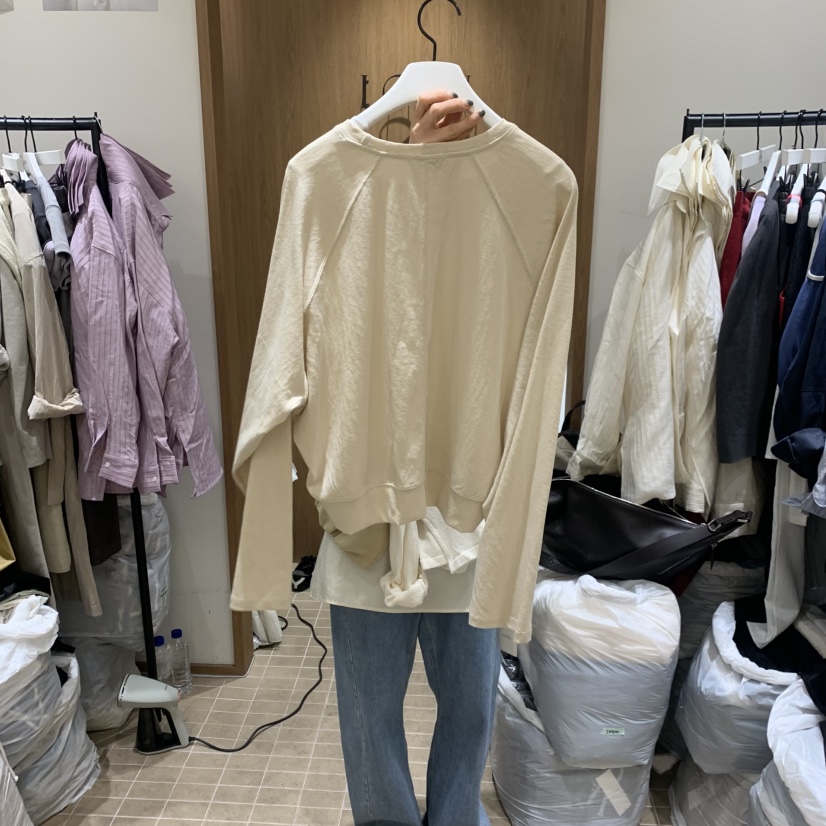 LOFN韓國代購女士新款人氣休閑推薦26春夏時尚職業長袖T恤LOFN長袖T恤