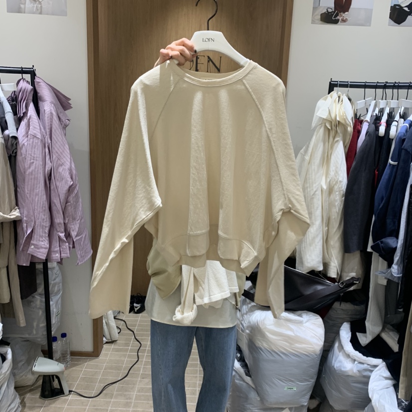 LOFN韓國代購女士新款人氣休閑推薦26春夏時尚職業長袖T恤LOFN長袖T恤圖色1