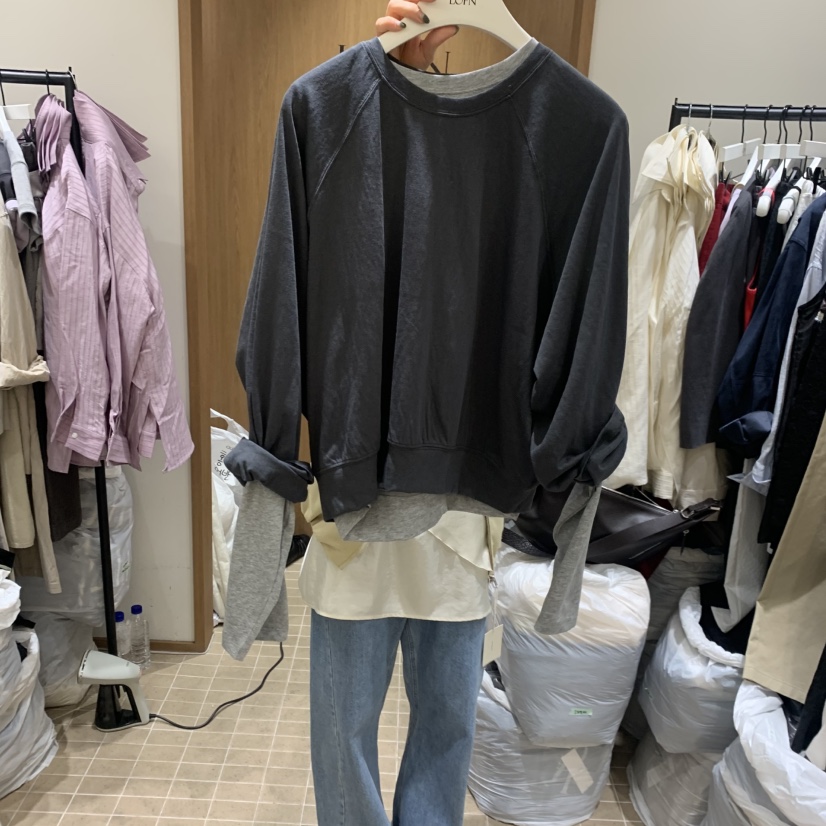 LOFN韓國代購女士新款人氣休閑推薦26春夏時尚職業長袖T恤LOFN長袖T恤圖色4