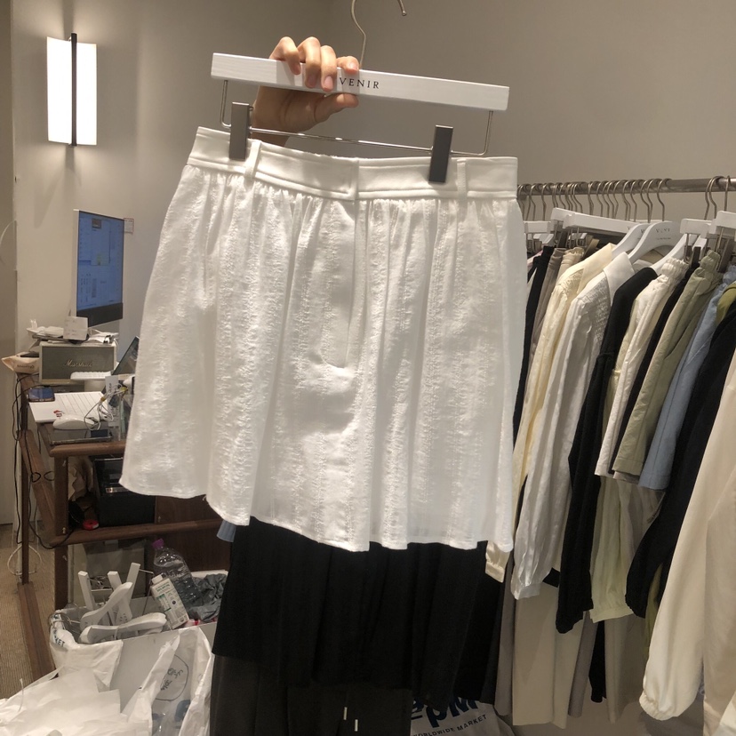 VENIR-a韓國代購女士新款人氣時尚職業熱賣26春夏推薦短裙VENIR-a短裙圖色1