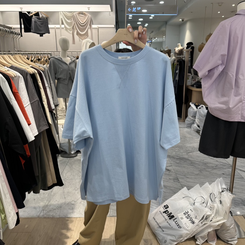 REVE-L韓國直郵實拍女士新品休閑職業推薦熱賣26春夏T恤REVE-LT恤圖色2