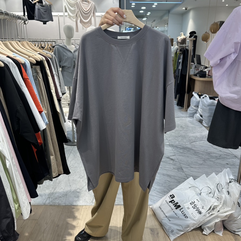 REVE-L韓國直郵實拍女士新品休閑職業推薦熱賣26春夏T恤REVE-LT恤圖色3