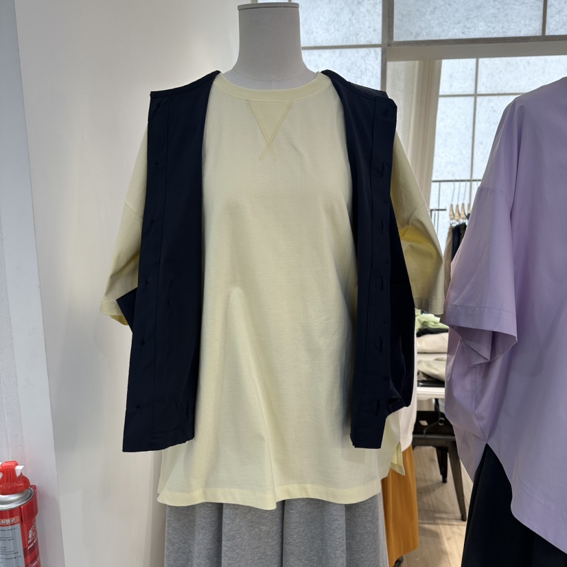 REVE-L韓國直郵實拍女士新品休閑職業推薦熱賣26春夏T恤REVE-LT恤圖色4