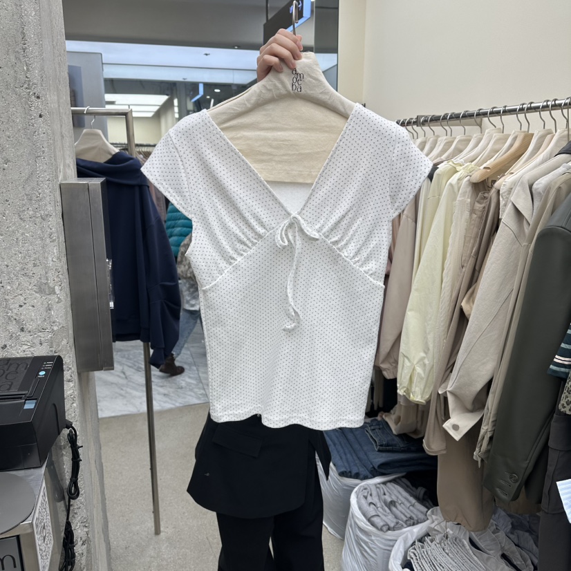 AMOEBA韓國東大門代購女士新款時尚職業推薦人氣熱賣休閑T恤AMOEBAT恤圖色1