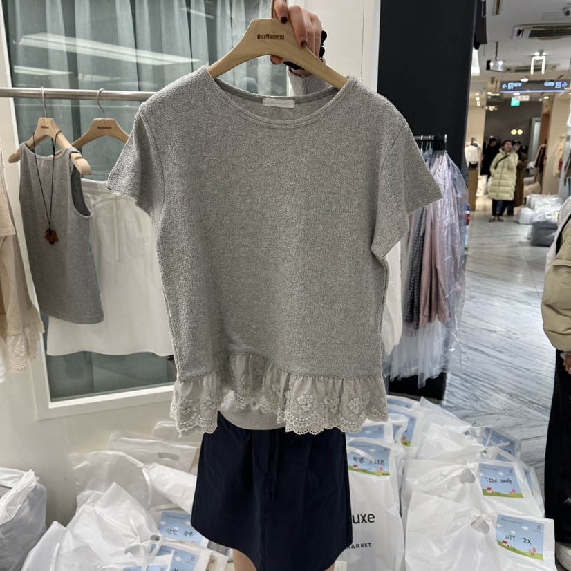 OURMOMENT韓國代購女裝新品職業人氣26春夏時尚休閑推薦T恤OURMOMENTT恤圖色3