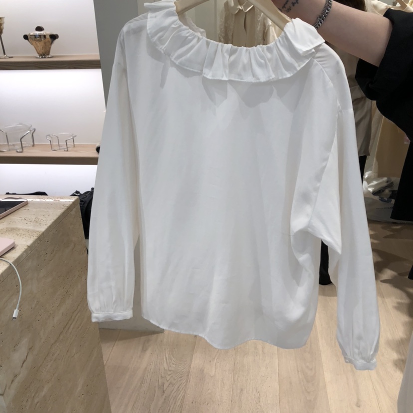 LIFFEY韓國代購女裝新品休閑熱賣時尚人氣26春夏襯衫蕾絲衫LIFFEY襯衫/蕾絲衫