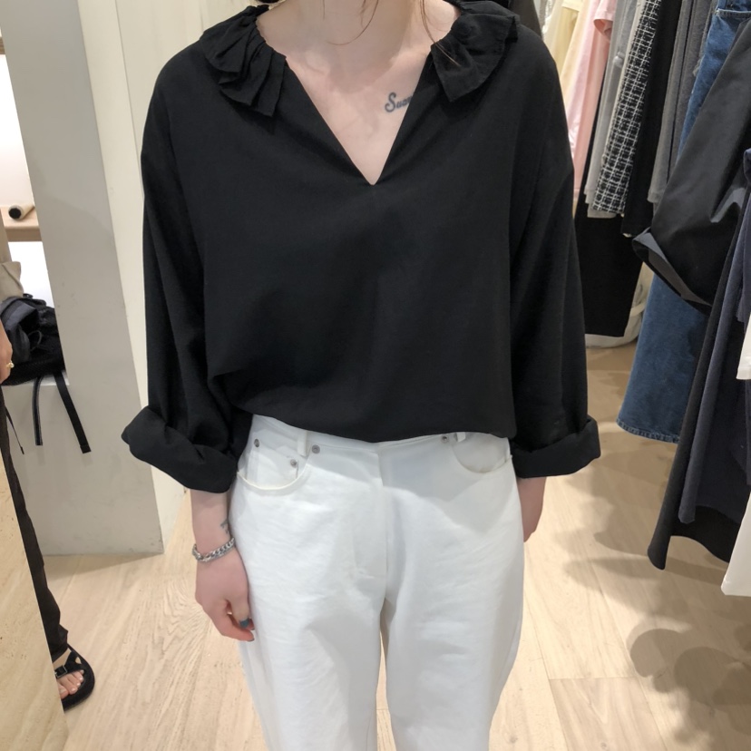 LIFFEY韓國代購女裝新品休閑熱賣時尚人氣26春夏襯衫蕾絲衫LIFFEY襯衫/蕾絲衫圖色2