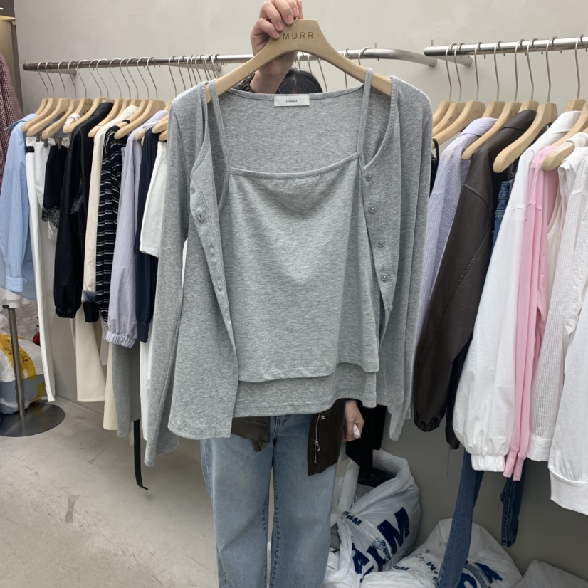 MURR韓國直郵女裝新品人氣26春夏推薦職業休閑熱賣長袖T恤MURR長袖T恤圖色2