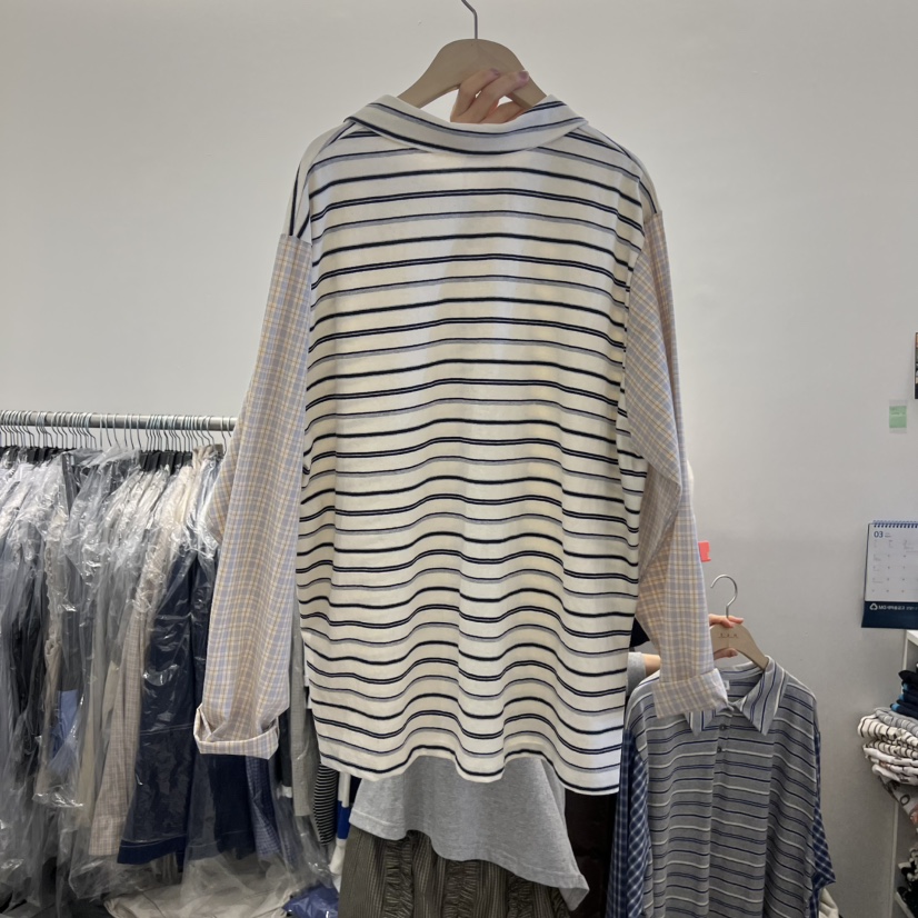 TAN&amp;COMO韓國東大門直郵女士新款職業人氣推薦長袖T恤tan-COMO長袖T恤