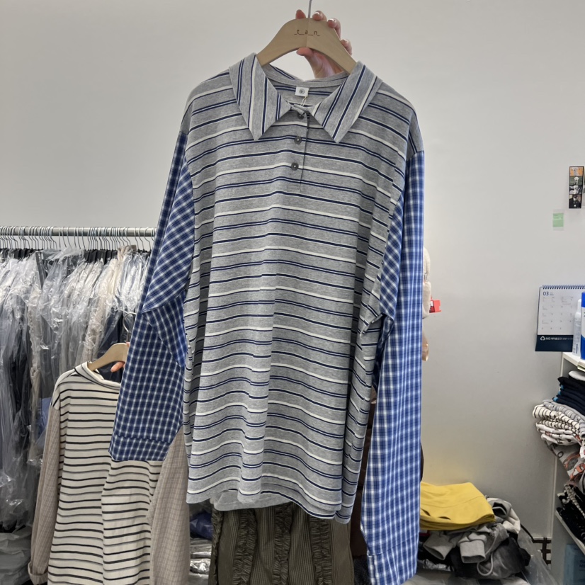 TAN&amp;COMO韓國東大門直郵女士新款職業人氣推薦長袖T恤tan-COMO長袖T恤圖色2