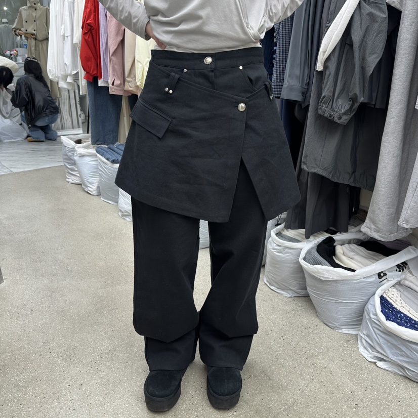 AMOEBA韓國代購女裝新品熱賣人氣26春夏休閑時尚推薦裙褲AMOEBA裙褲圖色2