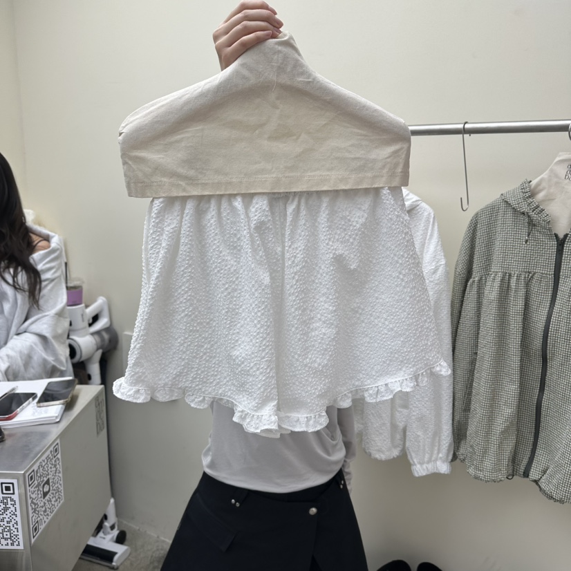 AMOEBA韓國東大門代購女士新款熱賣職業26春夏短褲荷葉邊AMOEBA短褲