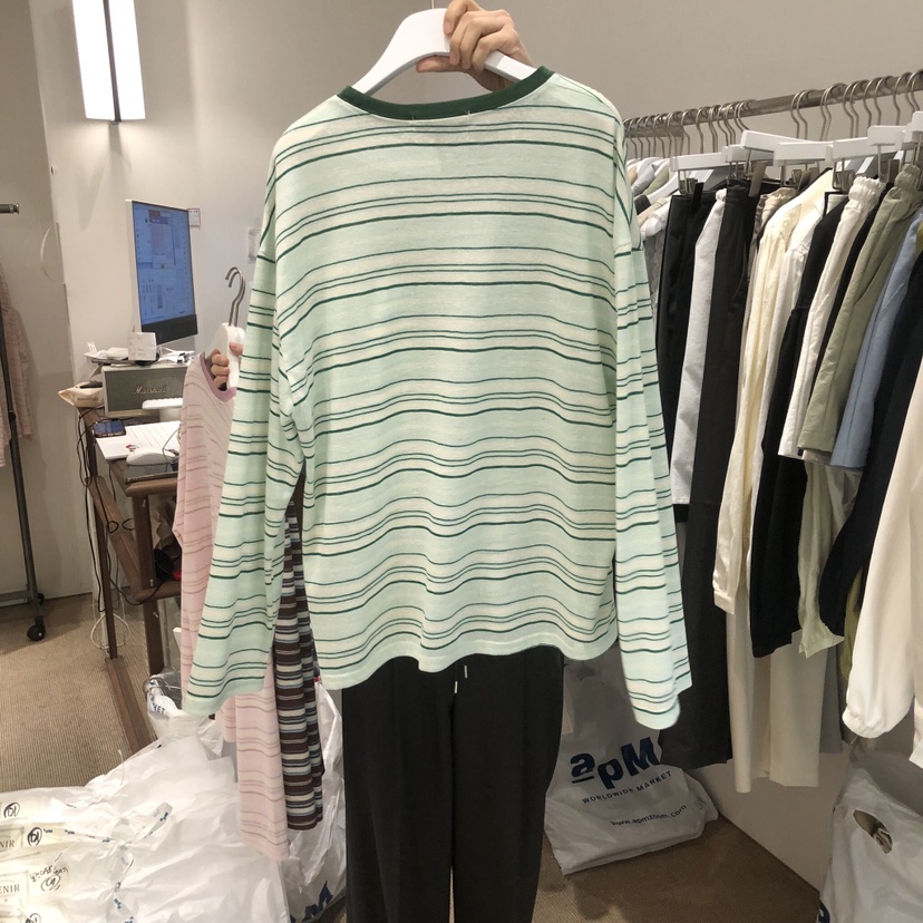 VENIR-a韓國東大門直郵女裝新款推薦26春夏休閑熱賣長袖T恤VENIR-a長袖T恤