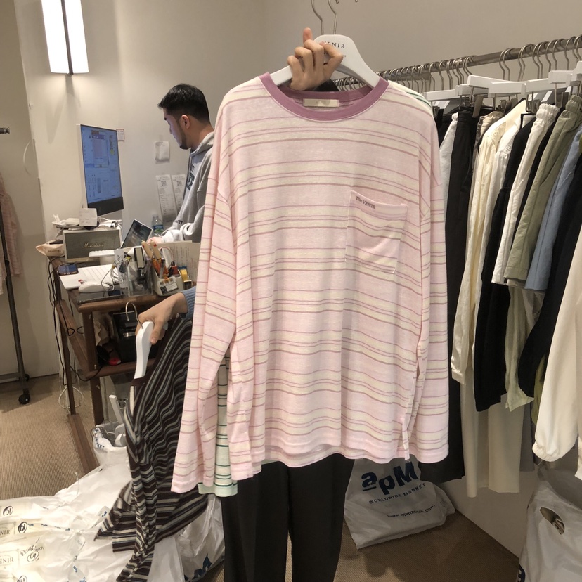 VENIR-a韓國東大門直郵女裝新款推薦26春夏休閑熱賣長袖T恤VENIR-a長袖T恤圖色2