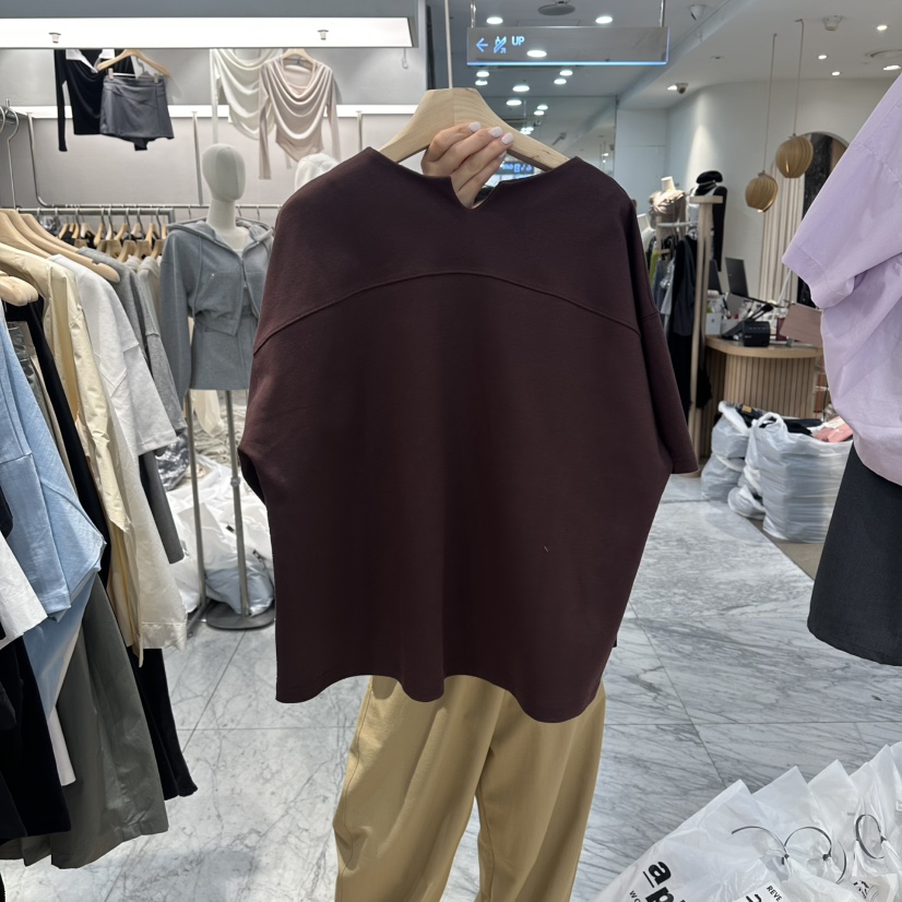 REVE-L韓國直郵實拍女士新款休閑人氣職業時尚推薦26春夏T恤REVE-LT恤