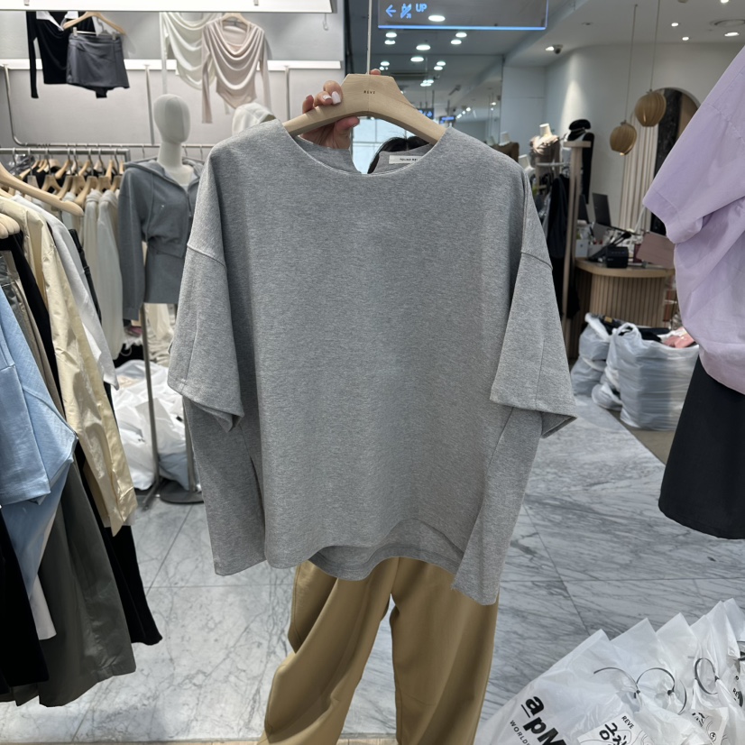 REVE-L韓國直郵實拍女士新款休閑人氣職業時尚推薦26春夏T恤REVE-LT恤圖色2