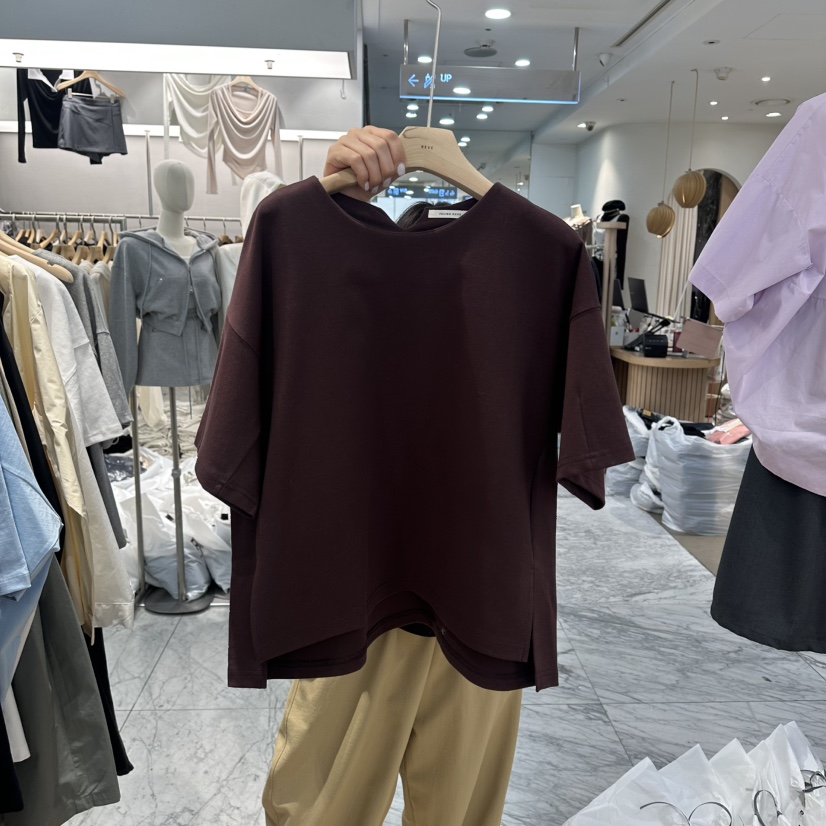 REVE-L韓國直郵實拍女士新款休閑人氣職業時尚推薦26春夏T恤REVE-LT恤圖色3