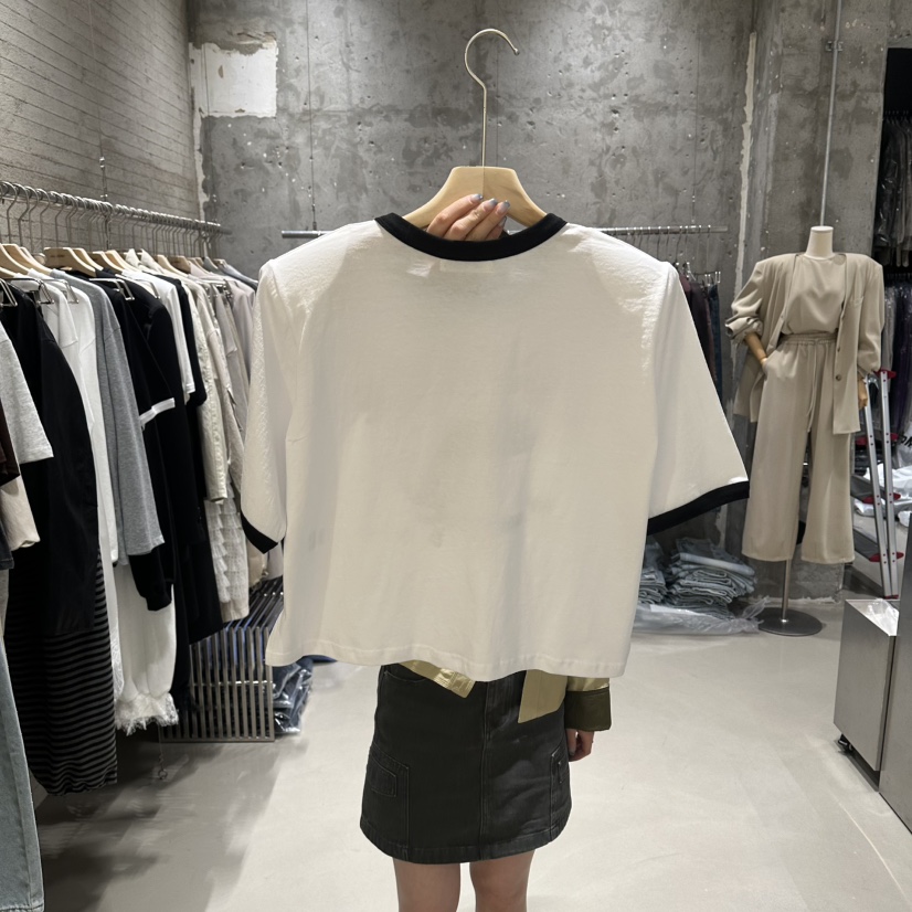 JUNI韓國直郵實拍女士新款休閑推薦人氣時尚26春夏職業T恤my juniT恤