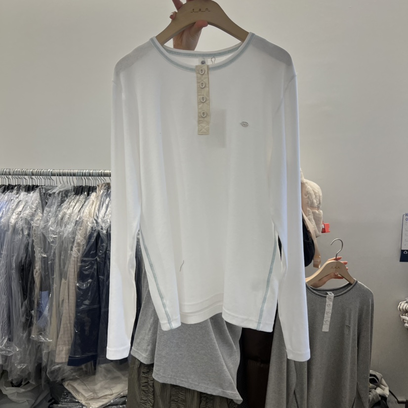 TAN&amp;COMO韓國東大門直郵女裝新款時尚26春夏長袖T恤tan-COMO長袖T恤圖色1