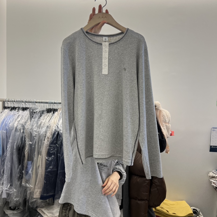 TAN&amp;COMO韓國東大門直郵女裝新款時尚26春夏長袖T恤tan-COMO長袖T恤圖色2