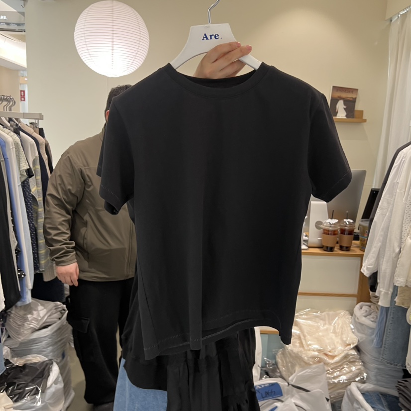 ARE韓國直郵女裝新款推薦26春夏時尚熱賣休閑人氣職業T恤ARE YOU/ARET恤圖色2