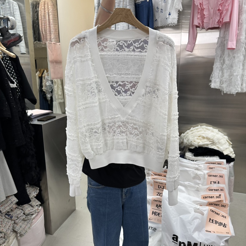 CORNER韓國直郵實拍女士新款推薦人氣熱賣時尚休閑針織衫CORNER.302針織衫圖色1