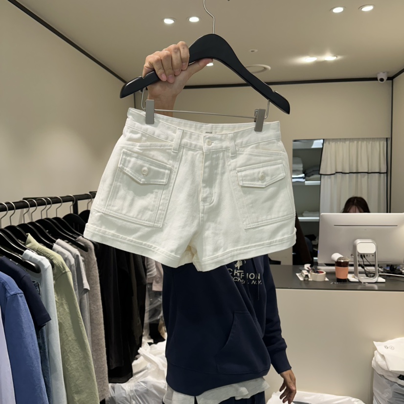 RE STOCK韓國直郵女裝新款26春夏人氣推薦職業時尚休閑短褲RE STOCK短褲圖色1