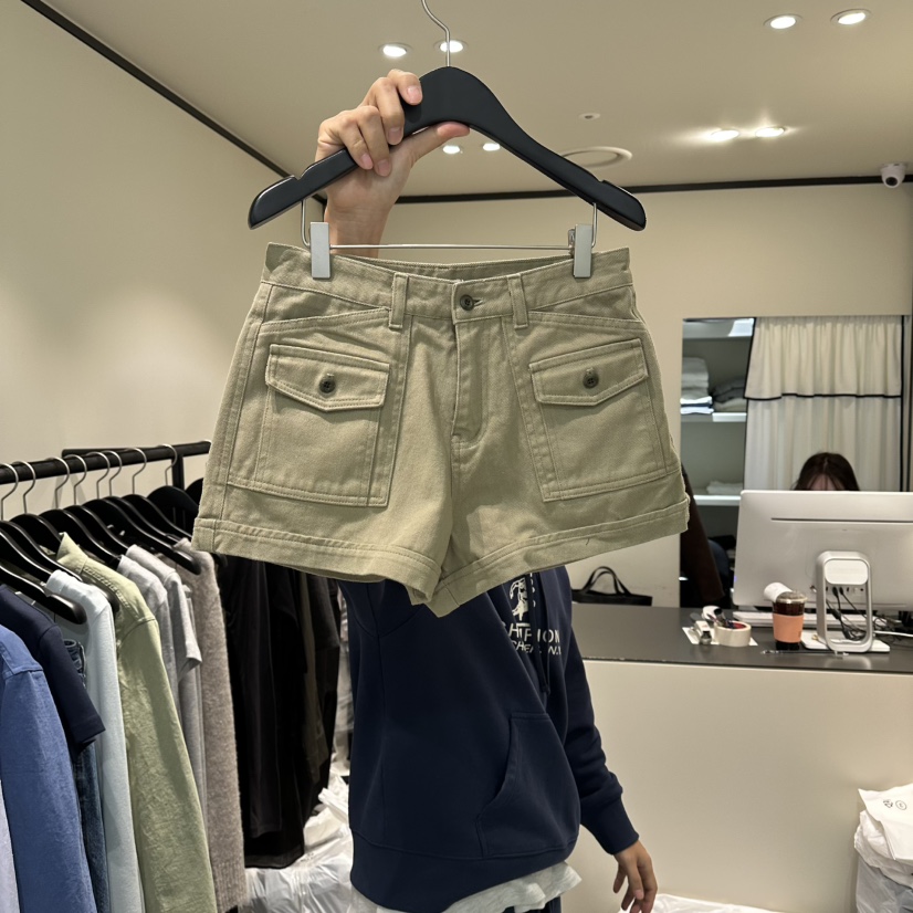 RE STOCK韓國直郵女裝新款26春夏人氣推薦職業時尚休閑短褲RE STOCK短褲圖色2