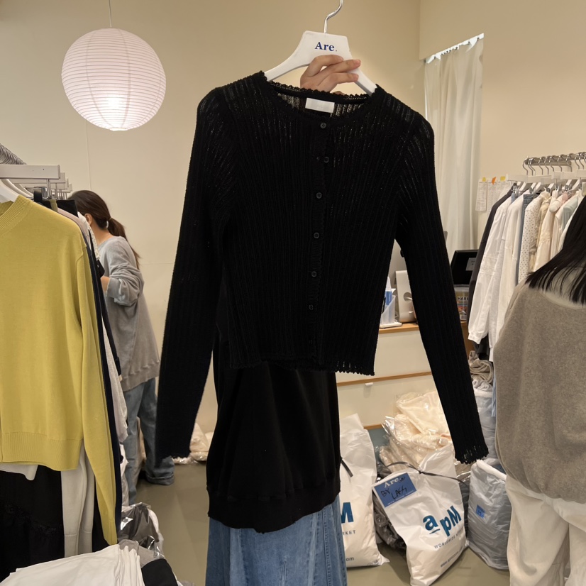 ARE韓國東大門直郵女裝新款休閑熱賣人氣推薦時尚26春夏針織衫ARE YOU/ARE針織衫圖色1