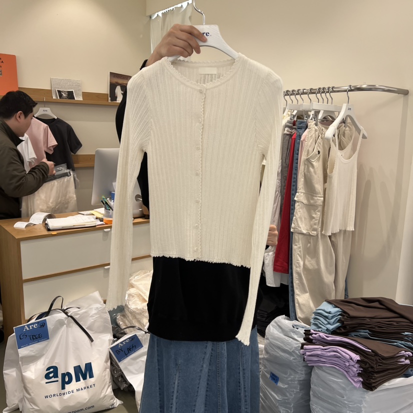 ARE韓國東大門直郵女裝新款休閑熱賣人氣推薦時尚26春夏針織衫ARE YOU/ARE針織衫圖色3