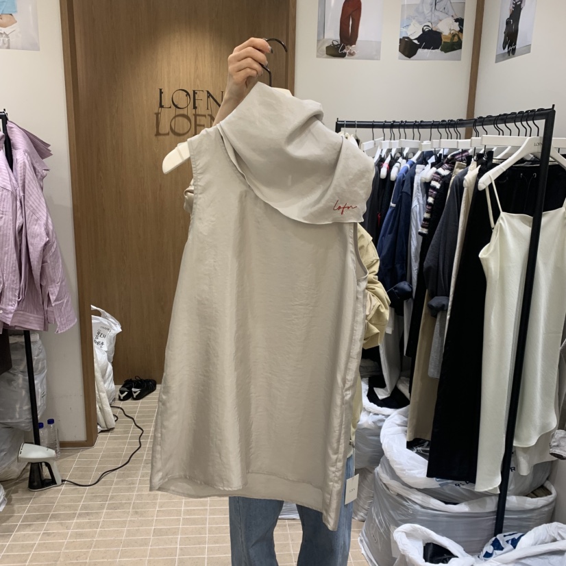 LOFN韓國東大門直郵女裝新款休閑職業推薦時尚連衣裙含圍巾LOFN連衣裙圖色3