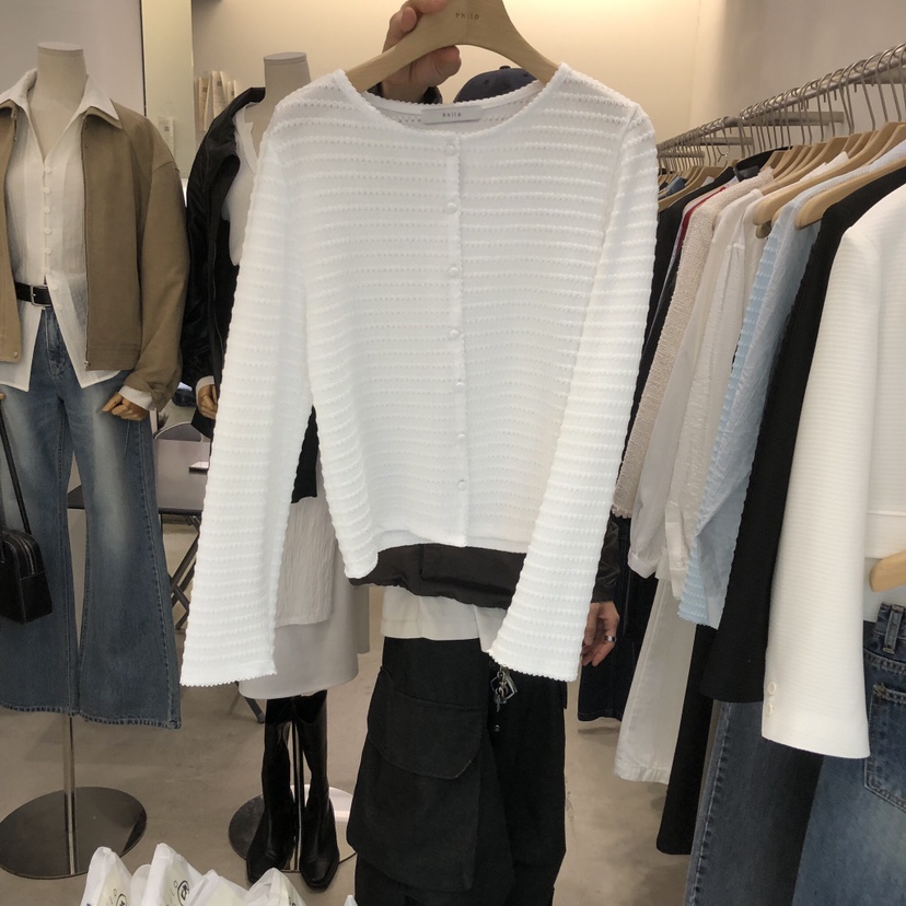 PHILO韓國代購女士新品人氣熱賣休閑時尚推薦職業長袖T恤PHILO長袖T恤圖色2