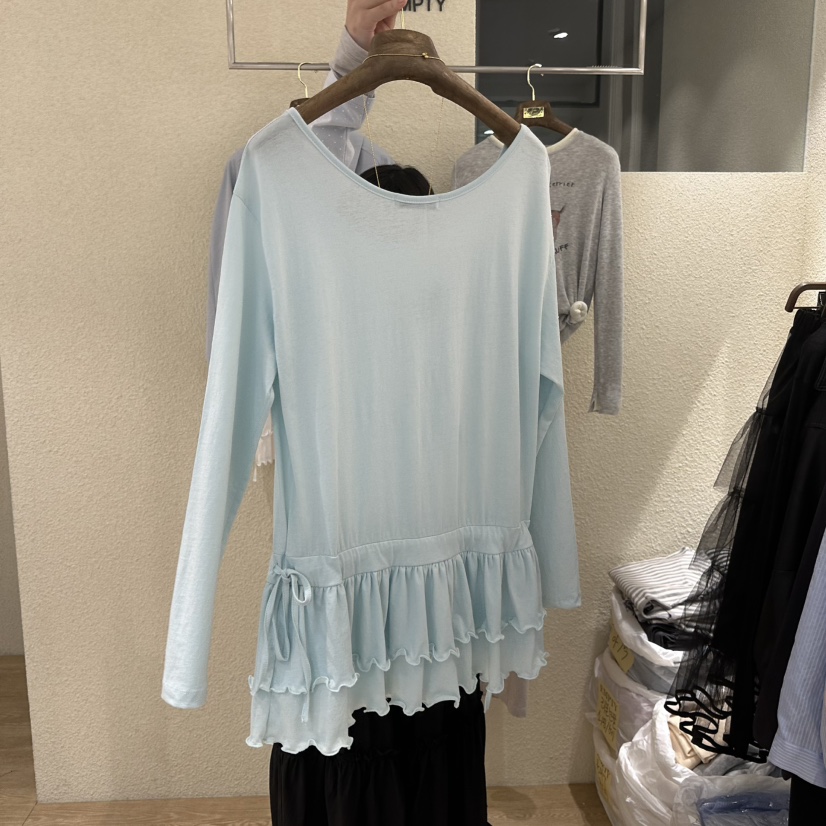 EMPTY韓國直郵女裝新品休閑職業26春夏人氣時尚推薦長袖T恤EMPTY長袖T恤