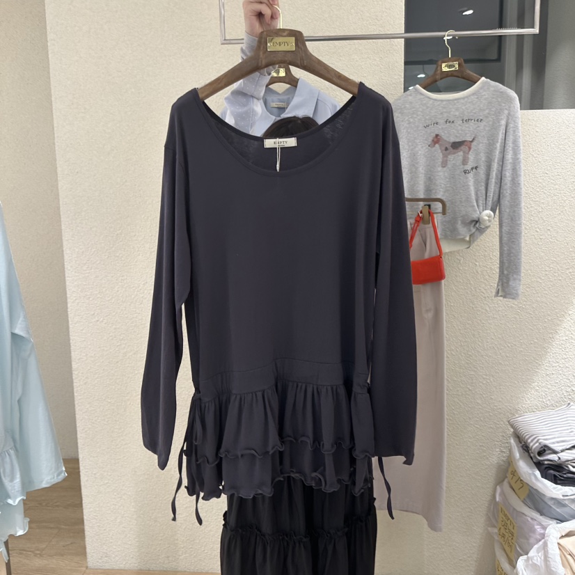 EMPTY韓國直郵女裝新品休閑職業26春夏人氣時尚推薦長袖T恤EMPTY長袖T恤圖色2